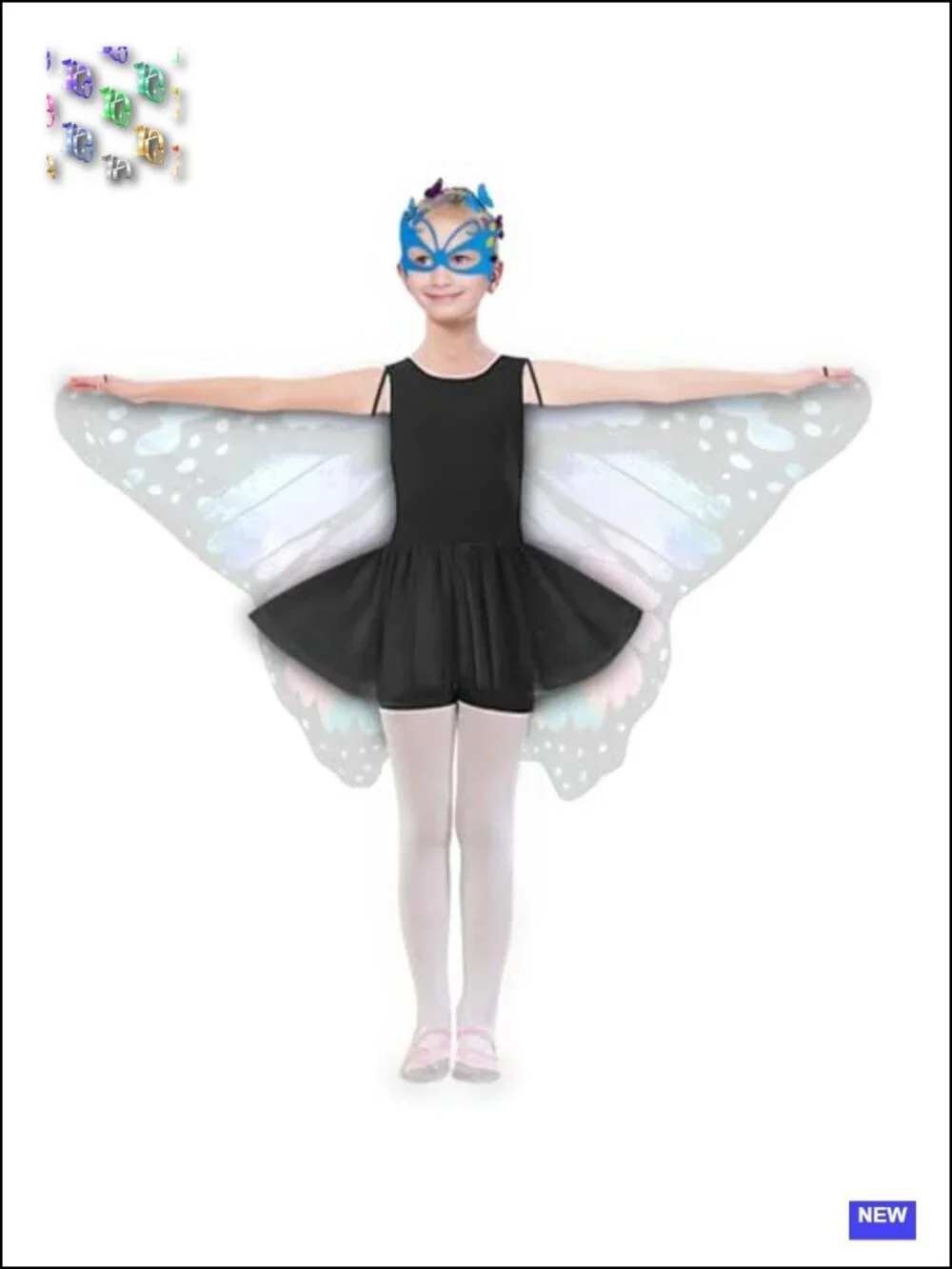Kids Fairy Butterfly Wings Costume Dress Up Halloween Toddler Pretend Play